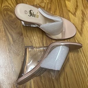 Clear acrylic 5” mules